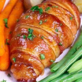 Easy Chicken Breakfast Recipe: Brown Sugar Bacon Wrapped Chicken