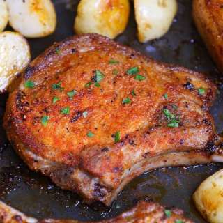 Baked Pork Ribeye Chops Recipe