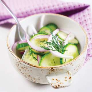 Old-Fashioned Cucumbers and Onions in Vinegar