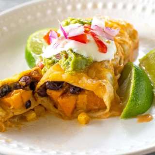 Sweet Potato and Black Bean Enchiladas