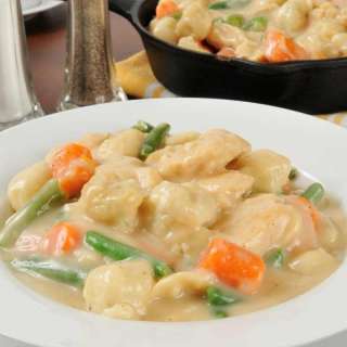 Easy Chicken and Dumplings with Biscuits