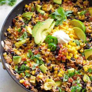 One-pan Spicy Mexican Rice Skillet
