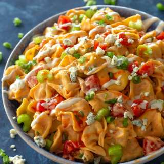 Buffalo Chicken Tortellini Salad