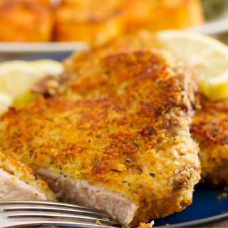 Baked Parmesan Crusted Pork Chops Recipe