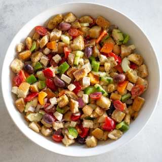 Greek Panzanella Salad