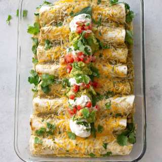 Chicken and Spinach Enchiladas