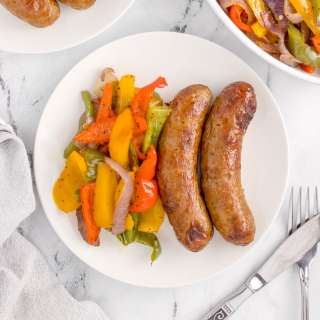 Air Fryer Sausage and Peppers