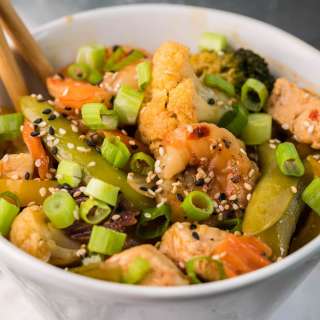 Chicken and Shrimp Stir Fry