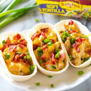 Chicken Ranch Bacon Taco Boats