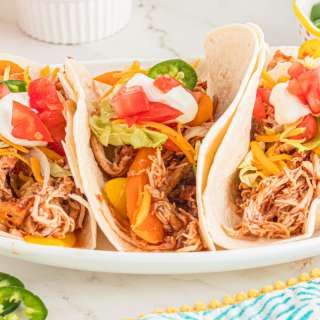 Slow Cooker Pulled Chicken Tacos