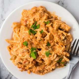 Creamy Crockpot Salsa Chicken