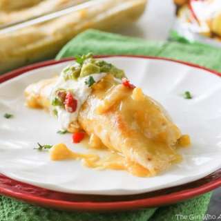 Sweet Corn and Chicken Enchiladas