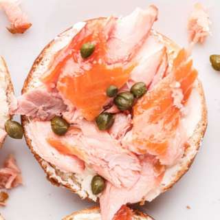 Smoked Salmon Cream Cheese Bagels