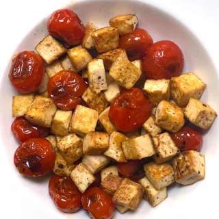 Crispy Tofu with Balsamic Tomatoes Recipe