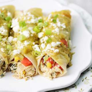 Creamy Turkey Enchiladas