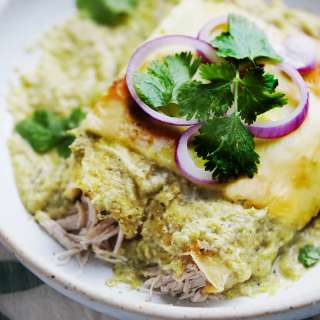 Traditional Enchiladas Suizas Verdes