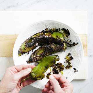 Anaheim Peppers + Roasting Steps