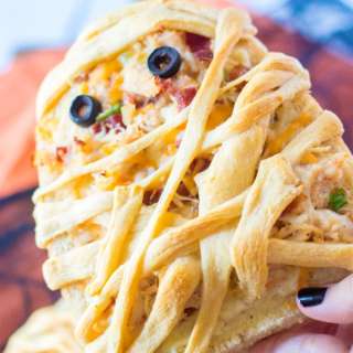 Mummy Chicken Bacon Ranch Pizzas