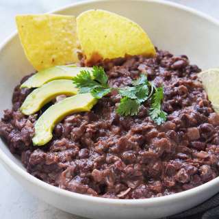 Easy Refried Black Beans