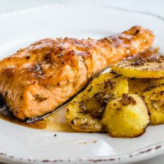 Peanut Butter Glazed Salmon Recipe