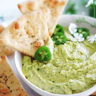 Cilantro Jalapeño Hummus