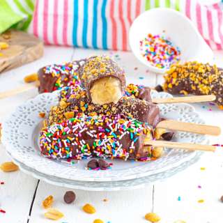 Chocolate Covered Banana Pops