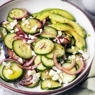 Mexican Cucumber Salad with Honey-Lime Vinaigrette