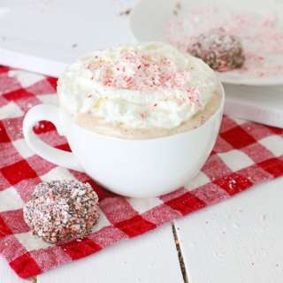 Peppermint Hot Chocolate Truffles