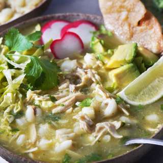 Pozole Verde De Pollo (Chicken Pozole)