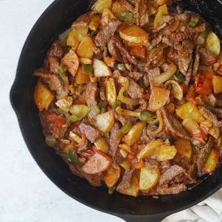 Bistec Ranchero Con Papas