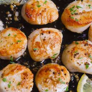 Lemon Garlic Butter Scallops Recipe