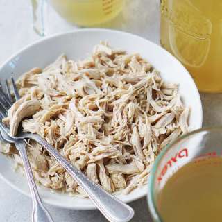 Easy Shredded Chicken and Chicken Broth