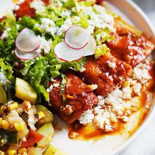 Authentic Enchiladas Rojas