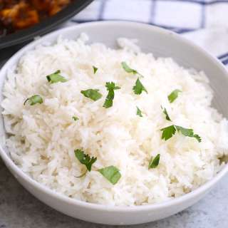Coconut Jasmine Rice in Rice Cooker