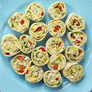 School Lunch Chicken Avocado Roll Ups