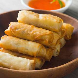 Chinese Dim Sum Spring Rolls