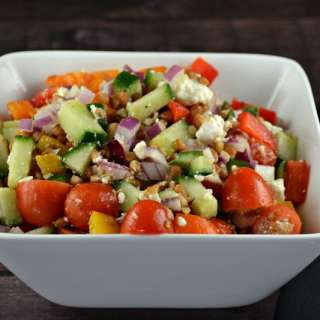 Greek Lentil Feta Salad