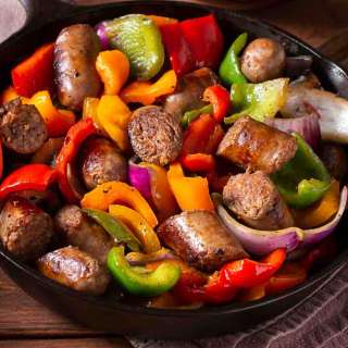 Easy Italian Ground Sausage and Vegetables