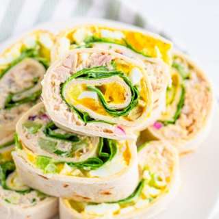 Tuna Egg Salad Roll Ups