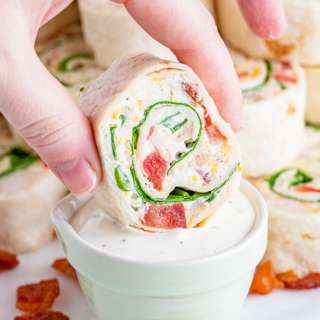 Cheesy Chicken Bacon Ranch Pinwheels