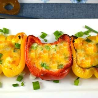 Roasted Sweet Pepper Cups and Eggs