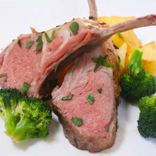 Sous Vide Rack of Lamb with Garlic & Herbs