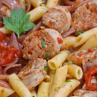 Sous Vide Italian Sausage (with Pasta)