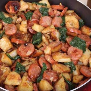 Easy Polish Sausages with Potatoes Recipe