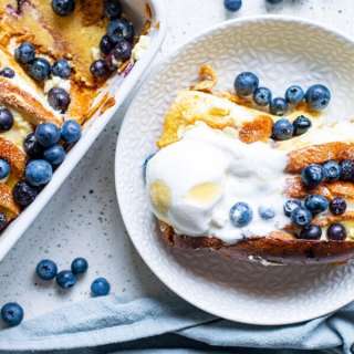 Baked Blueberry Cream Cheese French Toast Recipe