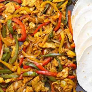 Quick Sheet Pan Dinner Chicken Fajitas Recipe
