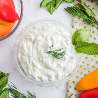 Homemade Tzatziki Sauce - Rich, Creamy, and Healthy