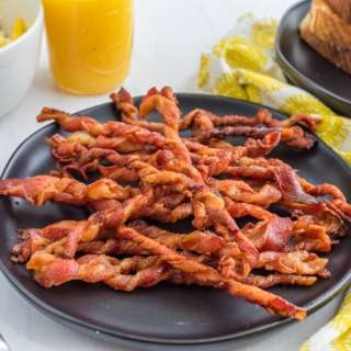 Crispy Air Fryer Bacon Twists - In the Oven, Too!