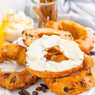 Air Fryer Cinnamon Raisin Bagels