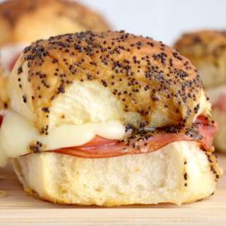 Air Fryer Ham & Cheese Sliders